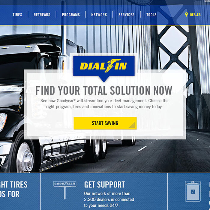 Goodyear Commercial Truck Website